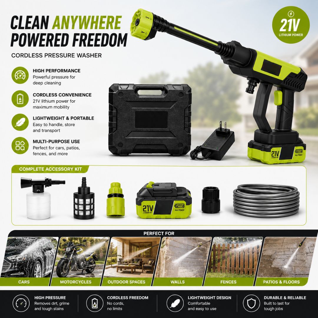 AquaBlast™ Cordless Pressure Washer