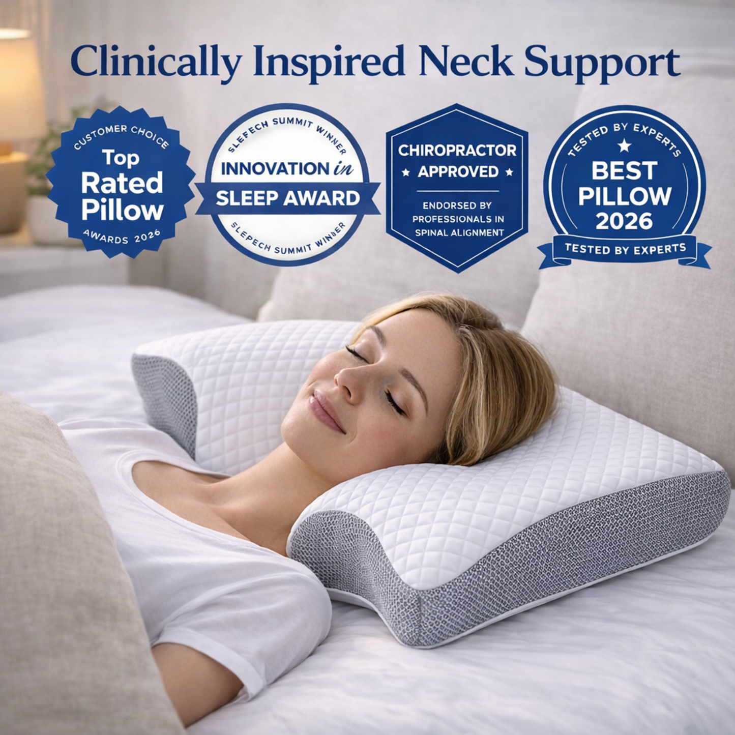 OrthoAlign™ - Orthopedic Cervical Pillow