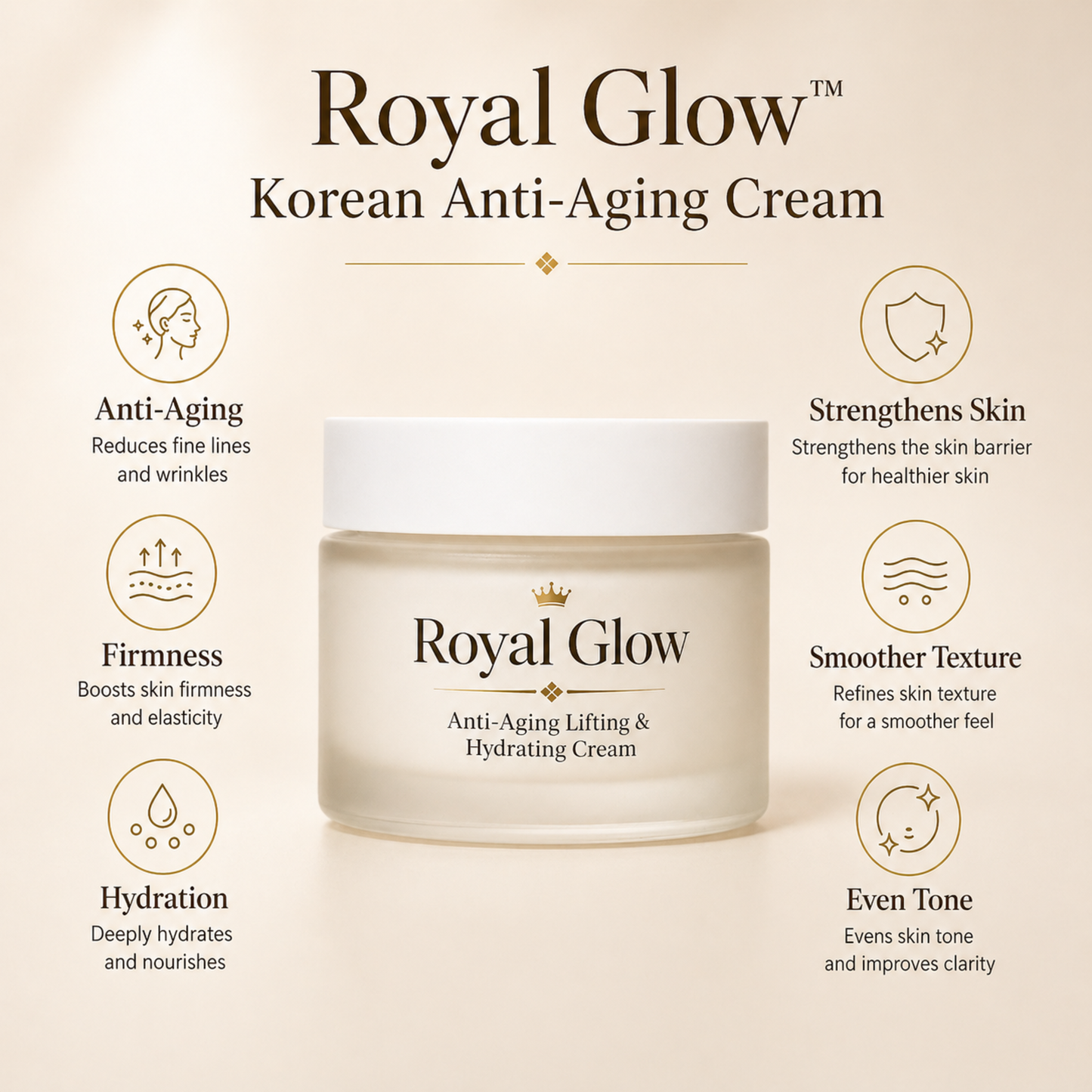 Royal Glow™ - Korean Anti-Aging Lifting & Hydrating Cream