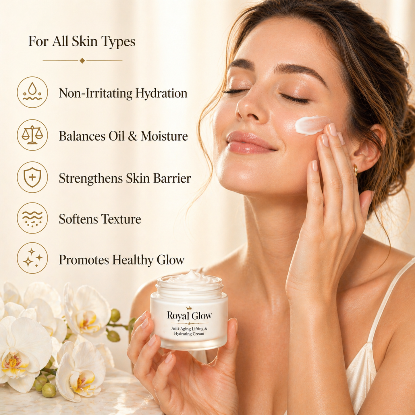 Royal Glow™ - Korean Anti-Aging Lifting & Hydrating Cream
